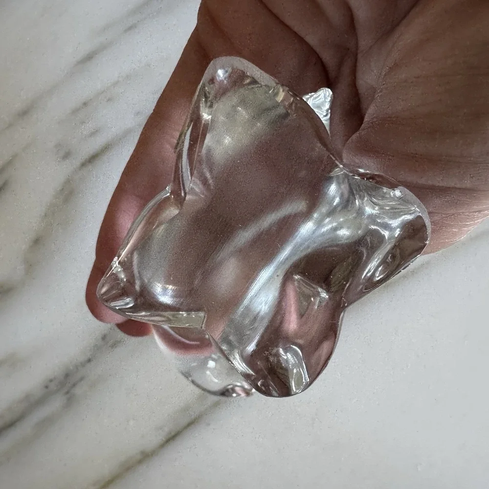 Glass Polar Bear Vintage Swedish Hand Made Glass Sculpture